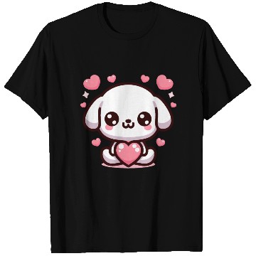 Discover Cute Puppy Dog Heart Valentin Day T Shirts