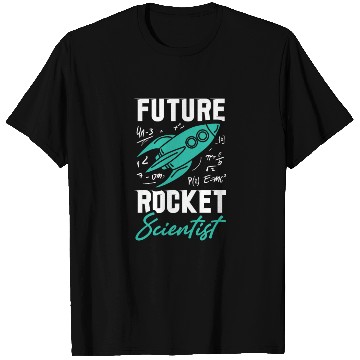 Discover Rocket Scientist Future Mathematician Racket T Shirts