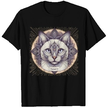 Discover Mandala Mystical Namaste Cat: A Spiritual Journey T Shirts