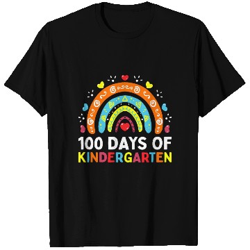 Discover 100 Days of Kindergarten School Teacher or T Shirts