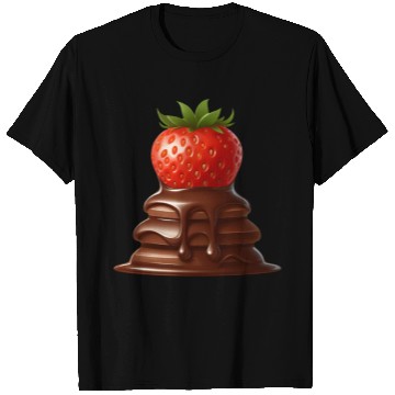 Discover Quirky Chocolate Strawberry Fusion Design T Shirts