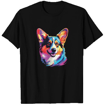 Discover Watercolor Colorful Pembroke Welsh Corgi T Shirts