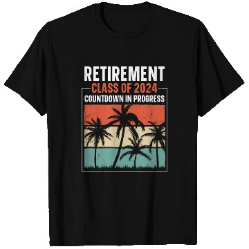 Discover 2024 Retirement Countdown Beach T Shirts