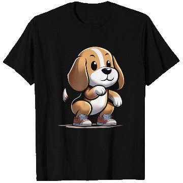Discover Squat Squad: Beagle's Fitness Journey T Shirts