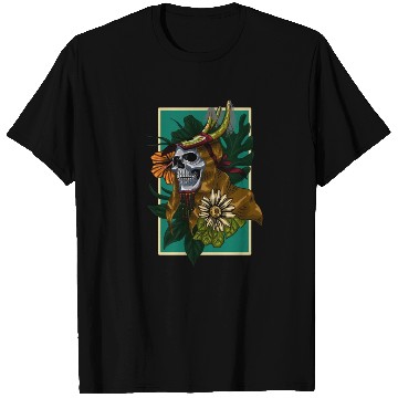 Discover SKULL WITH TRADITIONAL DANCE (CACI) CLOTINH T Shirts
