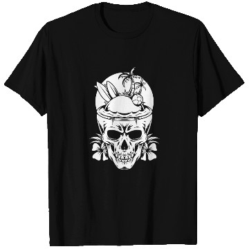 Discover Surfing Surfer Skull Skull Nature T Shirts