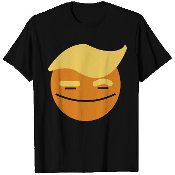 Discover Support Donald J. Trump. Orange Trump Smile Face. T Shirts