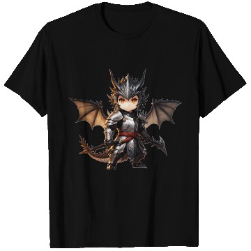 Discover Chibi dragonwarrior Front Pose in Full armor T Shirts