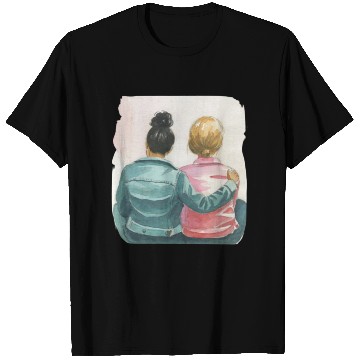 Discover Watercolor Lesbian Couple T Shirts