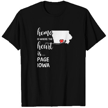 Discover Page County Iowa Is Where My Heart Is Gift T Shirts