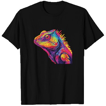 Discover Watercolor Colorful Chameleon Colorful Animals T Shirts