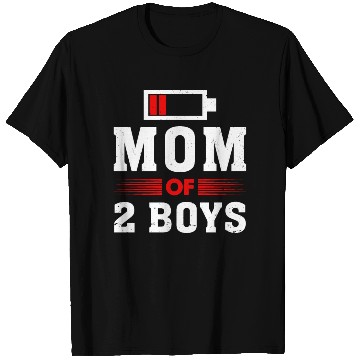 Discover Mom of 2 Boys Mom and Son Matching Mom T Shirts