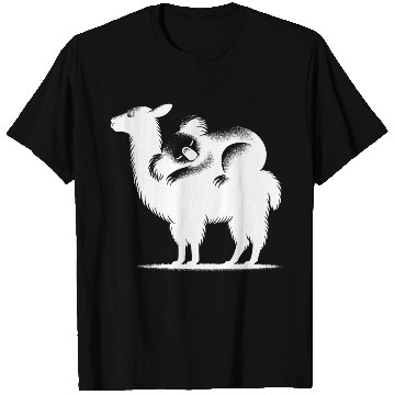 Discover Cuddly Llama With A Chilling Koala On Its Back T Shirts
