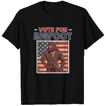 Discover Presidential elections 2024 Bigfoot T Shirts