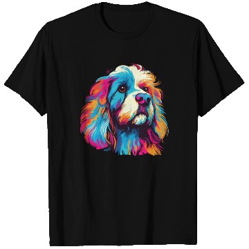 Discover Watercolor Colorful Tibetan Spaniel T Shirts