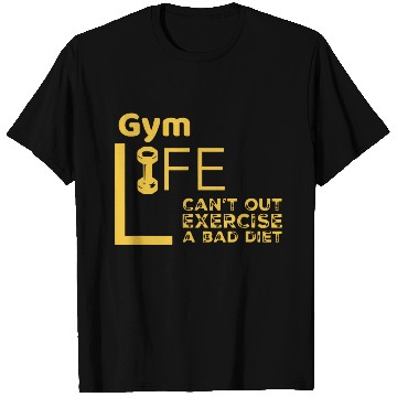 Discover Gym Rat Bad Diet Exercise T Shirts