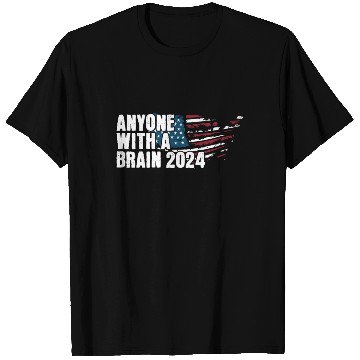 Discover 2024 Brain Vote Democracy Anti-Trump T Shirts
