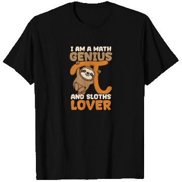 Discover Pi Day Math Genius And Maths Lover Sloth T Shirts