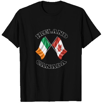 Discover Irish Canadian Ireland and Canada Flags T Shirts