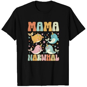 Discover Groovy Narwhal Mom Narwhal Lover T Shirts