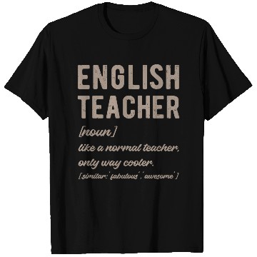 Discover English Teacher Defined - Funny Retro T Shirts