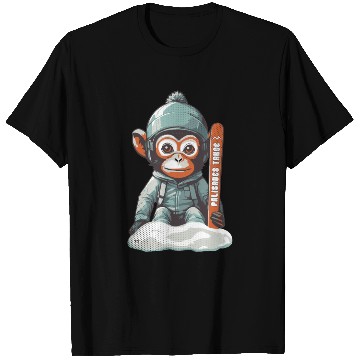 Discover Cute Monkey Palisades Tahoe Ski T Shirts