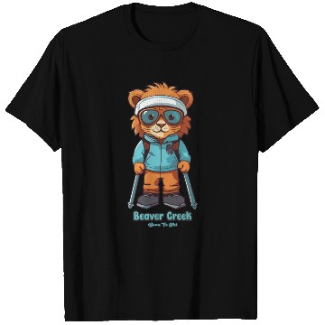 Discover Cute Lion Skiing Beaver Creek T Shirts