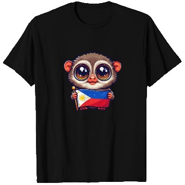 Discover Tarsier with Philippine Flag T Shirts
