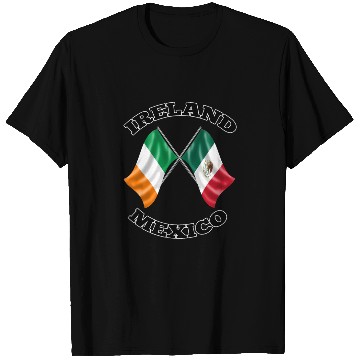 Discover Irish Mexican Ireland and Mexico Flags T Shirts