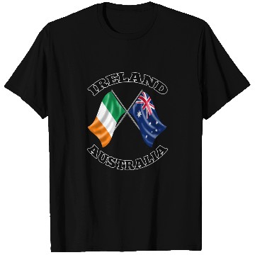 Discover Irish Australian Ireland and Australia Flags T Shirts