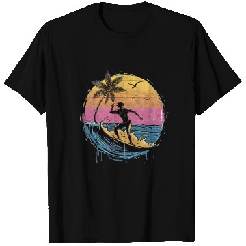 Discover T Shirts featuring a beautiful surfer