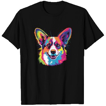 Discover Watercolor Colorful Pembroke Welsh Corgi T Shirts