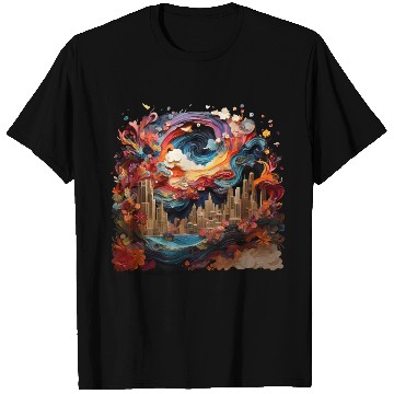 Discover Artstation, starry night colorful T Shirts