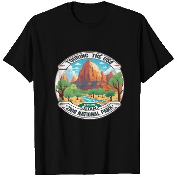 Discover Touring The USA : Zion National Park T Shirts