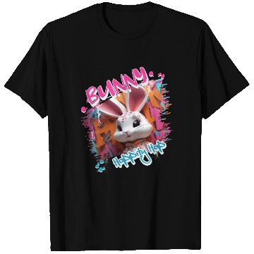 Discover Graffiti-inspired portraiture Bunny T Shirts