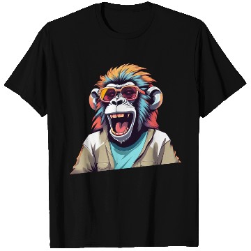 Discover Retro Laughing Monkey T Shirts