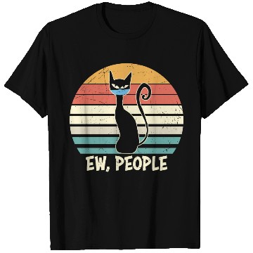 Discover Ew people Black Cat Mask T Shirts