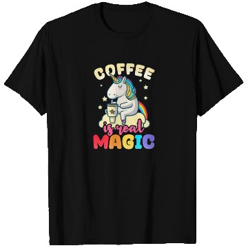 Discover Unicorn Coffee Is Real Magic T Shirts