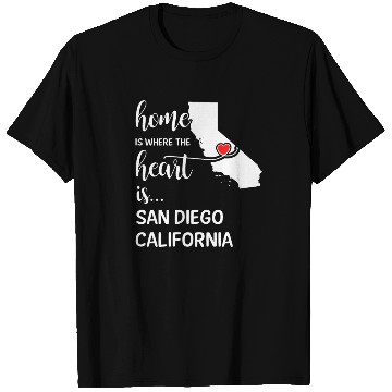 Discover San Diego County California Is Where My Heart Is T Shirts