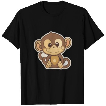 Discover Monkey cartoon animal T Shirts