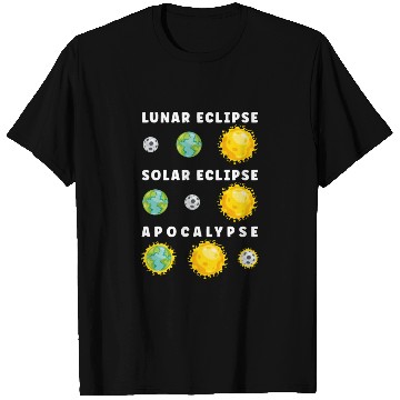 Discover Funny Lunar Solar Eclipse Apocalypse Astronomy T Shirts