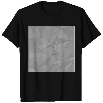 Discover Grey silver low poly abstract background T Shirts