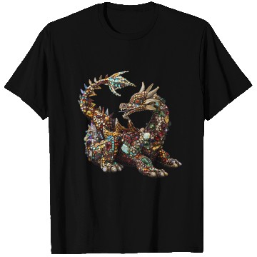 Discover Emerald Majesty: The Jeweled Dragon T Shirts