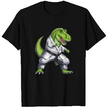 Discover T-Rex Dinosaur Karate T Shirts