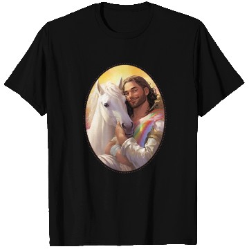 Discover Jesus Snuggling Unicorn T Shirts, Christian