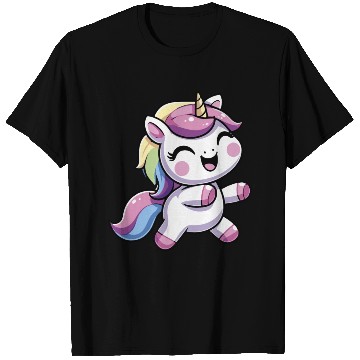 Discover Happy Unicorn dancing T Shirts