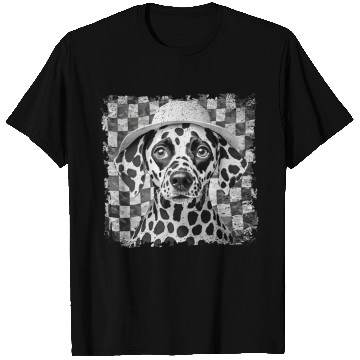 Discover funny Dalmatian with hat T Shirts