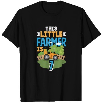 Discover 7th Birthday Tractor 7 Years Birthday Boy T Shirts