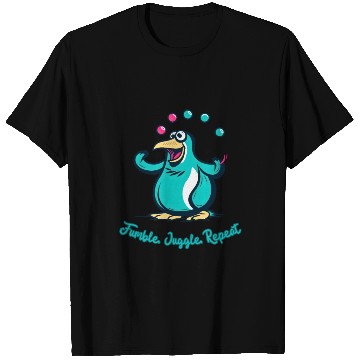 Discover Clumsy Penguin: Fumble, Juggle, Repeat. T Shirts