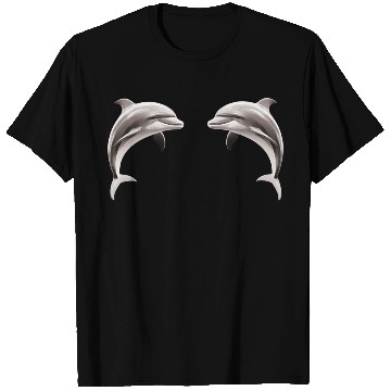 Discover Two dolphins facing each other T Shirts